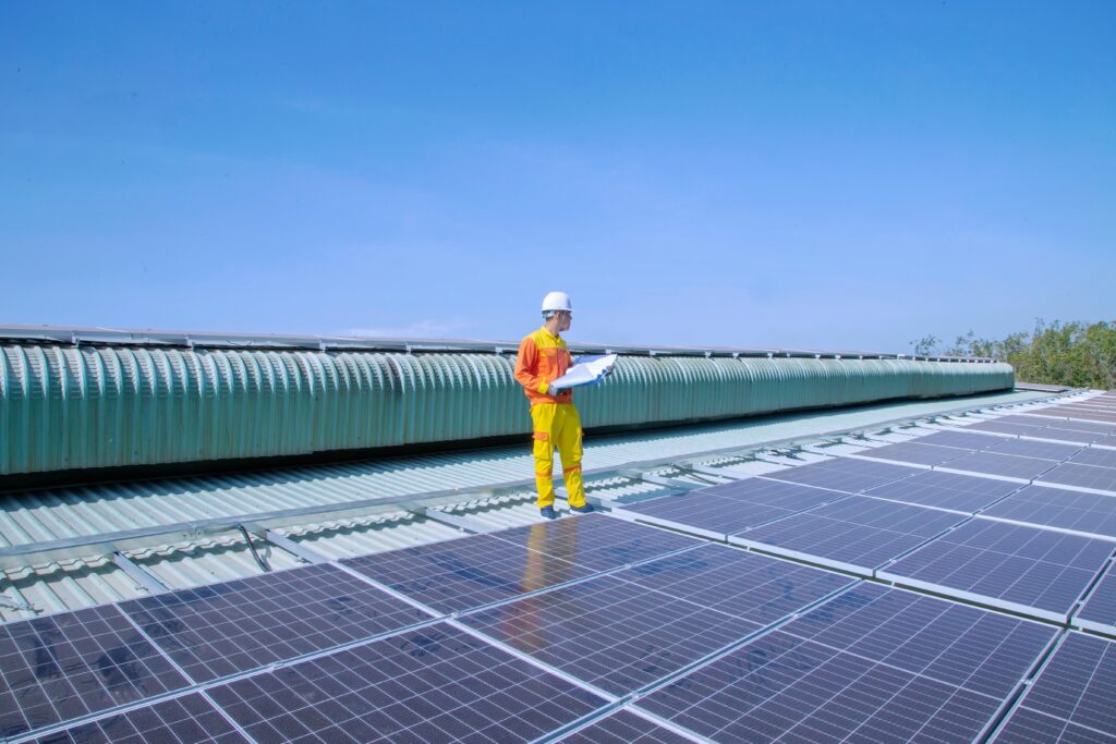 Carbon reduction technology for energy systems in large stadiums