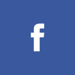 Facebook logo with dark blue background