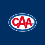 Logo of CAA using alphabets and brand colors employee retention insurance tactics