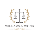 Black and Gold Minimalist Justice Scale Law Firm Logo