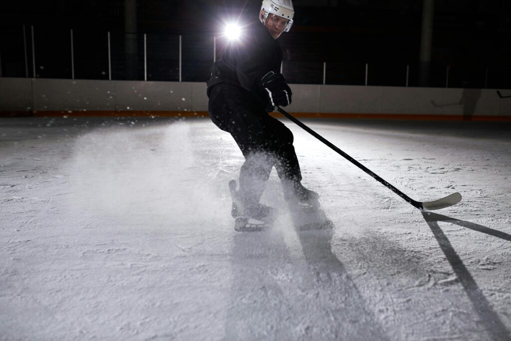 Solar control monitor system to save money for hockey stadiums