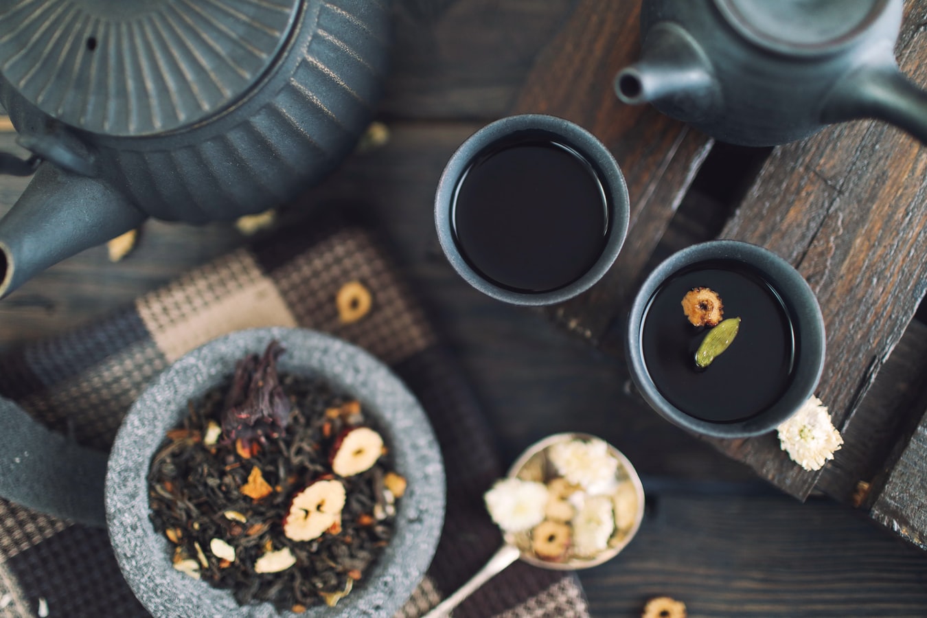 Organic tea for guest wellness