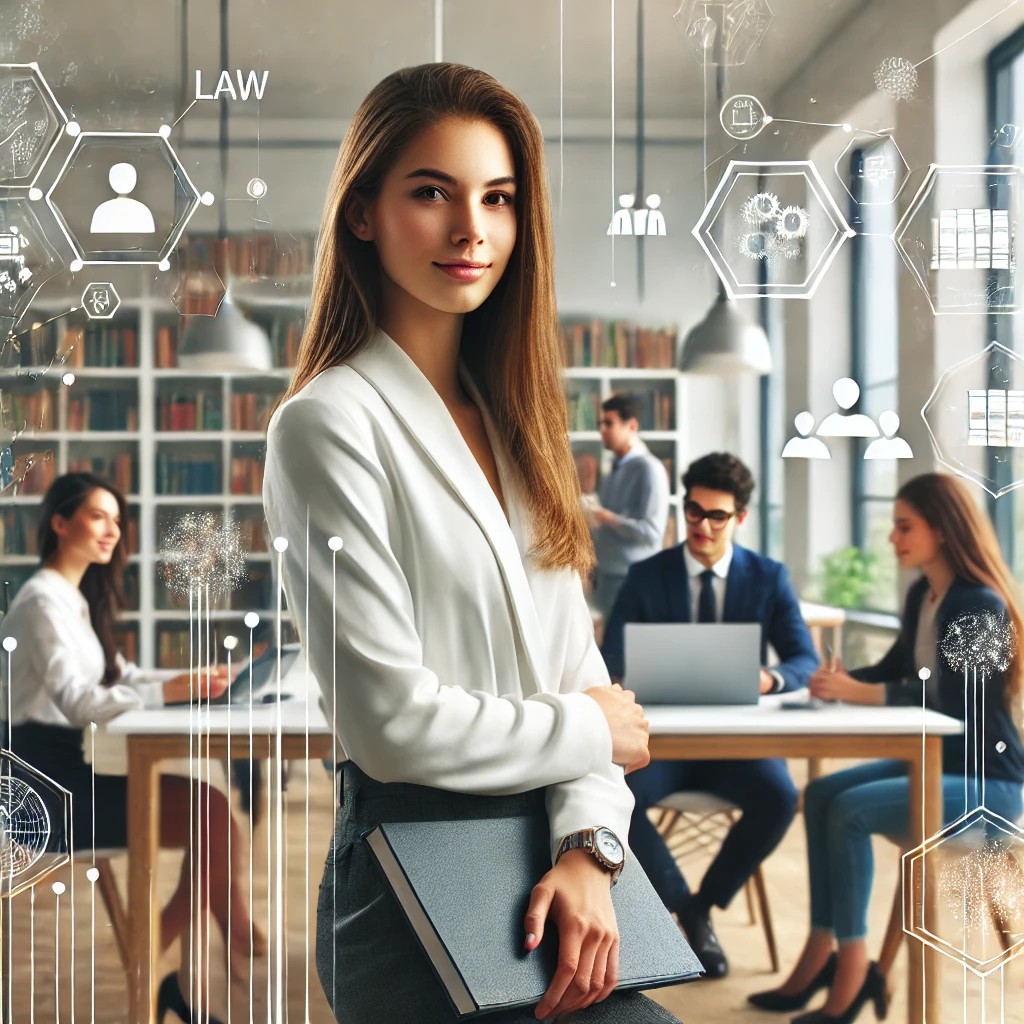 This image represents Sarah, a recent grad who used cross-disciplinary collaboration to create a sustainable app during her capstone project. Pairing business strategy with tech skills, she secured a co-op at a Toronto start-up, leading to a job offer. The collaborative study space reflects her journey at Sheridan, where she gained the tools to turn ideas into action.