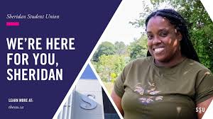 This image from the Sheridan Students’ Union (SSU) showcases a welcoming student with the message "We’re Here for You, Sheridan." Set against a backdrop of the Sheridan College campus, it highlights the supportive community available to students. For those looking to build a startup with AI advancement in GTA, this image emphasizes the encouraging environment at Sheridan, where resources and support from the SSU help aspiring entrepreneurs thrive.